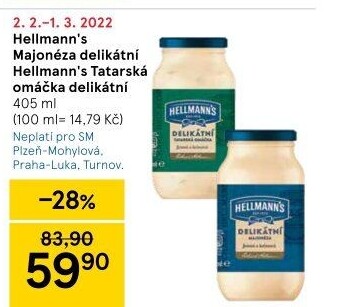 Majonéza delikátní Hellmann'