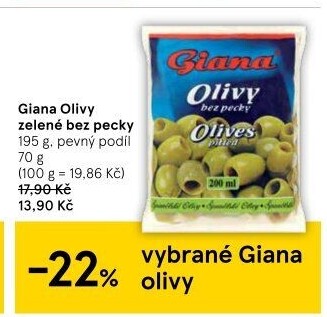 Olivy zelené Giana
