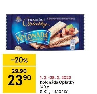 Oplatky Kolonáda Opavia