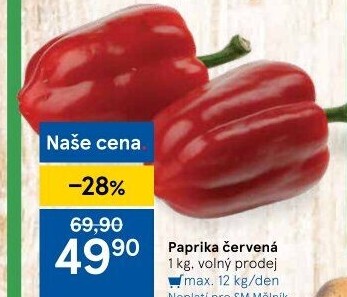 Paprika červená