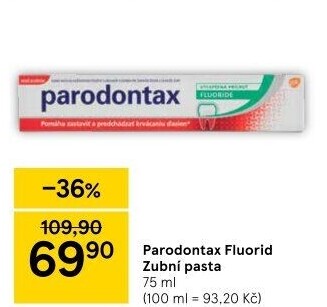 Pasta na zuby Fluoride Parodontax