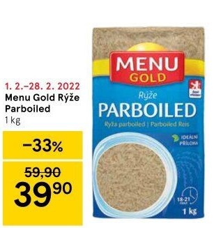 Rýže parboiled Menu Gold