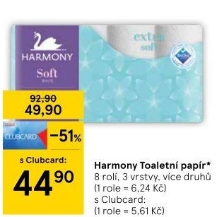Toaletní papír 3vrstvý Harmony