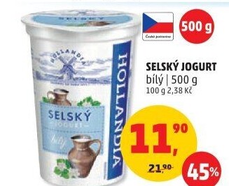 Bílý jogurt selský Hollandia