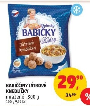 Knedlíčky játrové mražené Dobroty Babičky Kláry