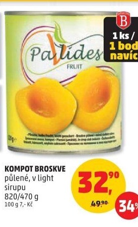 Kompot broskve Pavlides