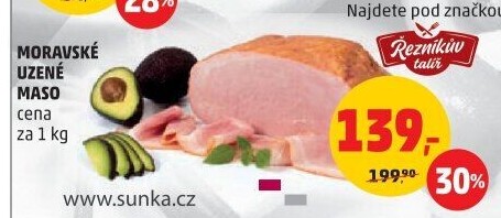 Moravské maso uzené Řezníkův talíř