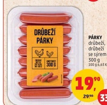 Párky drůbeží