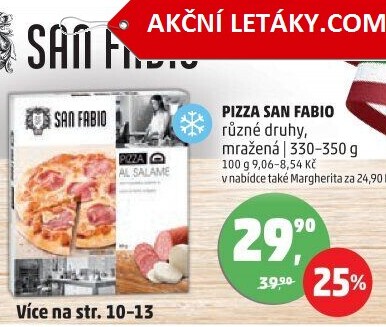 Pizza mražená San Fabio