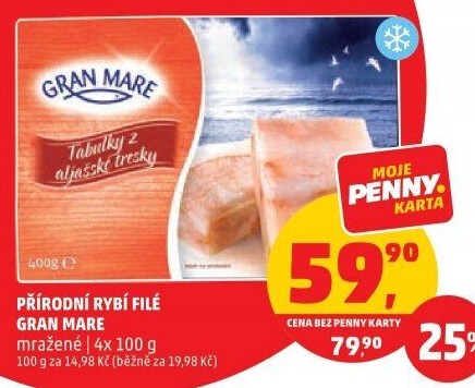 Rybí filé mražené Gran Mare