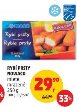 Rybí prsty předsmažené mražené Nowaco