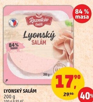 Salám lyonský Řezníkův talíř