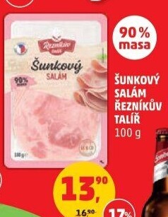 Salám šunkový Řezníkův talíř