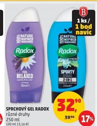 Sprchový gel Radox