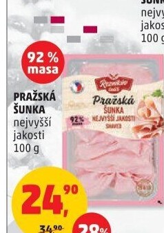 Šunka pražská nejvyšší jakosti Řezníkův talíř