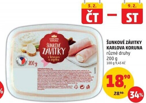Šunkový závitek v aspiku Karlova Koruna