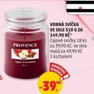 Svíčky ve skle vonné Provence