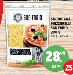 Sýr Mozzarella strouhaná San Fabio