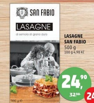 Těstoviny Lasagne San Fabio