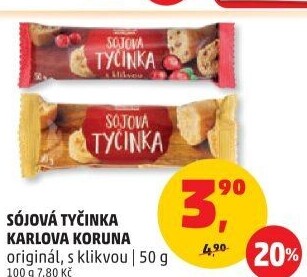 Tyčinka sójová Karlova Koruna