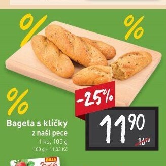 Bageta s klíčky