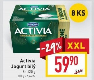 Bílý jogurt Activia Danone