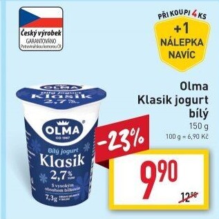Bílý jogurt Klasik Olma