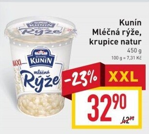 Mléčná rýže Kunín