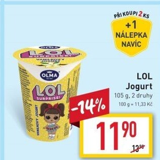 Ochucený jogurt Olma