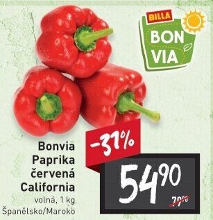 Paprika červená Billa Bonvia