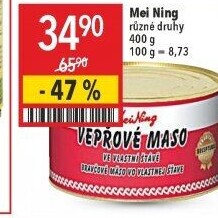 Maso vepřové ve vlastní šťávě Meining