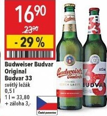 Pivo světlý ležák B: Original Budweiser Budvar