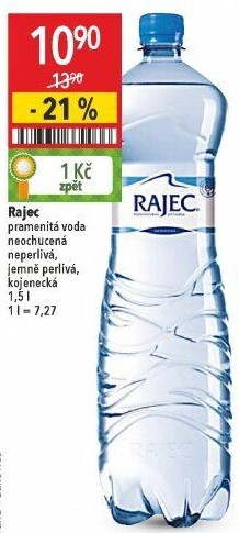 Přírodní voda Rajec