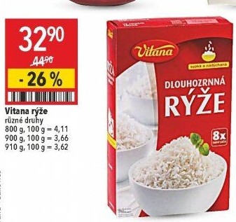 Rýže dlouhozrnná Vitana