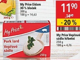 Sádlo vepřové My Price