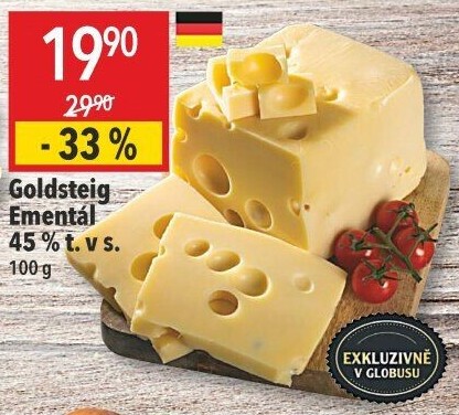 Sýr Ementál 45 % Goldsteig