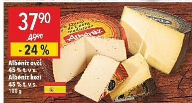Sýr ovčí 45% Albéniz