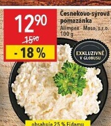 Sýrová pomazánka s česnekem