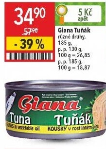Tuňák kousky Giana