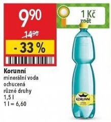 Voda ochucená Korunní