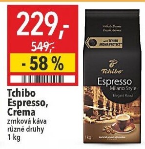 Zrnková káva Tchibo Espresso Milano style