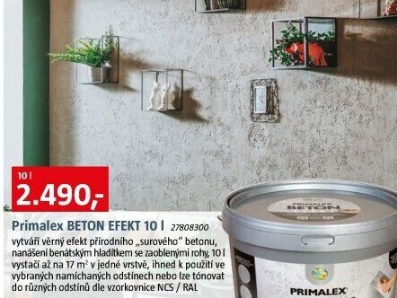 Barva s efektem betonu Primalex