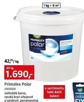 Interiérová barva Primalex Polar