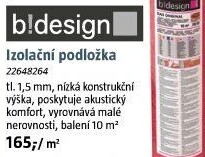 Kročejová izolace b!design