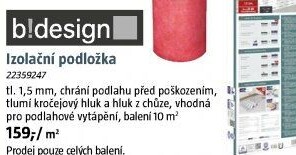 Kročejová izolace b!design