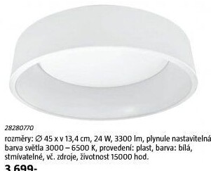 LED stropní svítidlo Smart + Wifi Ledvance