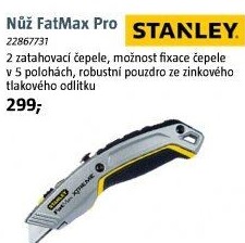 Nůž se zasouvací čepelí Stanley FatMax