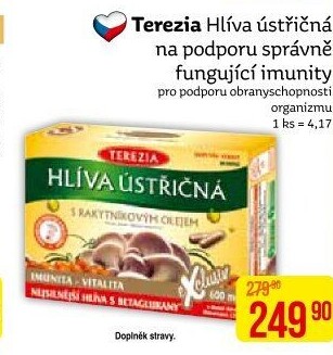 Doplněk stravy Hlíva ústřičná s rakytníkovým olejem Terezia Company