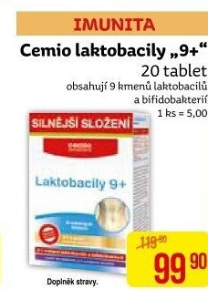 Doplněk stravy laktobacily 9+ Cemio