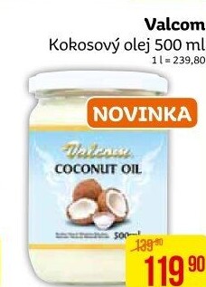 Kokosový olej Valcom